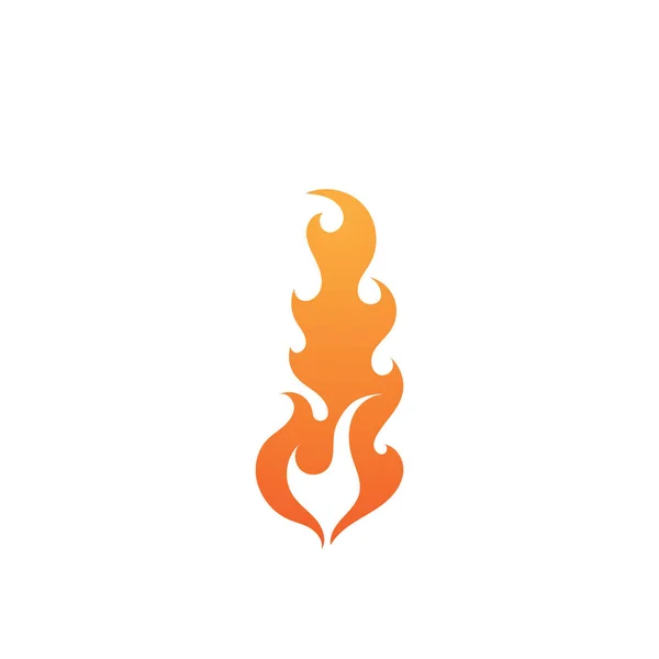 Fuego Llama Logotipo Vector Ilustración Diseño Plantilla — Vector de stock