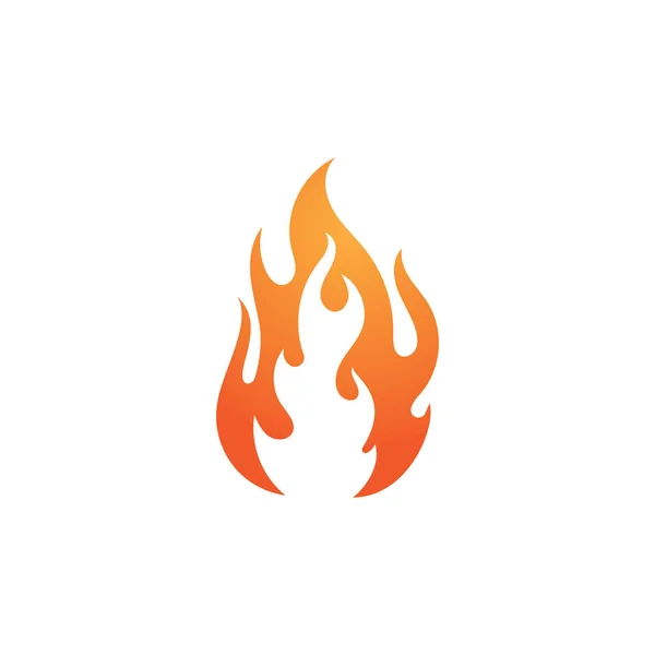 Logo Płomienia Ognia Wektor Ilustracji Wzór Projektu — Wektor stockowy