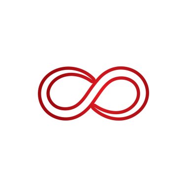 Sonsuzluk Tasarımı Vektör Simgesi Logo şablonu tasarımı