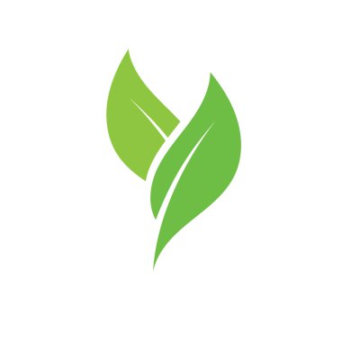  Yaprak logosu yeşil ekoloji doğa element vektörü