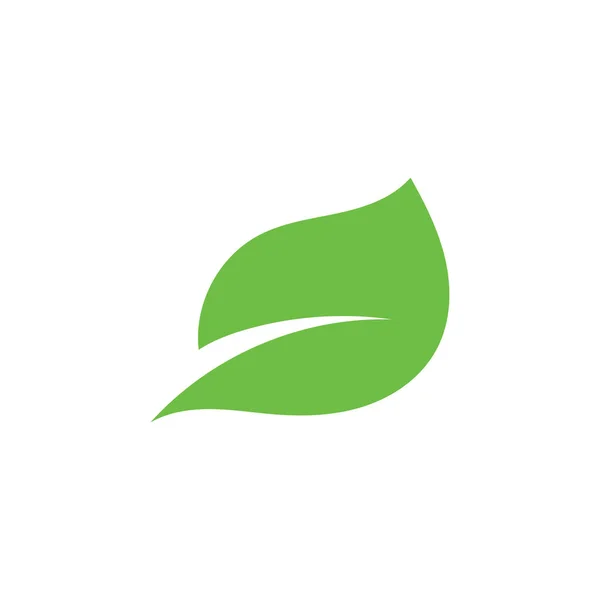 葉のロゴ緑の生態系の要素ベクトル — ストックベクタ