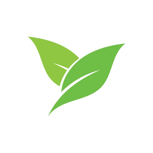 Зеленый Вектор Экологии Листового Логотипа — стоковый вектор