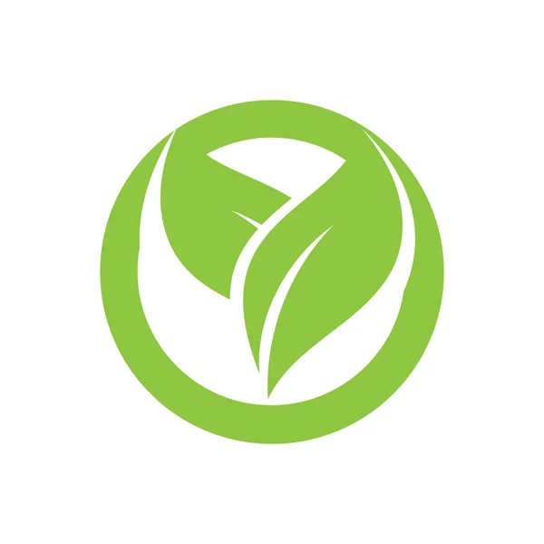 Logos Verde Árvore Folha Ecologia Natureza Elemento Vetor — Vetor de Stock