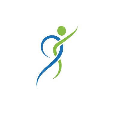 sağlık pople yaşam logosu illüstrasyon vektör tasarımı imzaladı