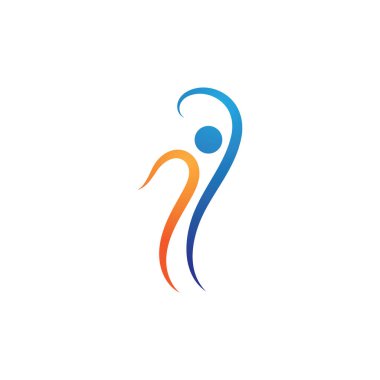 İnsanlar başarı logosu logosu işaretli illüstrasyon vektör tasarımı