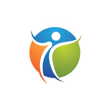 Başarı insanlar logo imzalama illüstrasyon vektör tasarımı