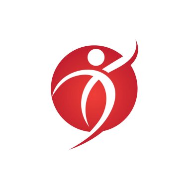 Lider poeple logosu işaret çizimi vektör tasarımı