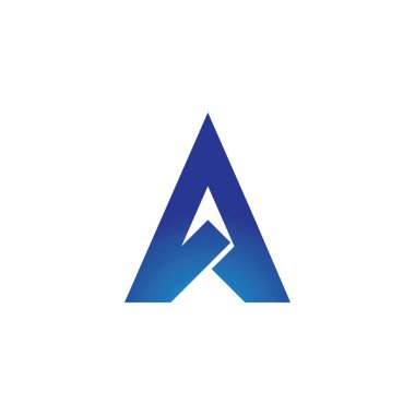 Bir Harf Logo Şablonu vektör illüstrasyon tasarımı