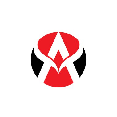 Bir Harf Logo Şablonu vektör illüstrasyon tasarımı