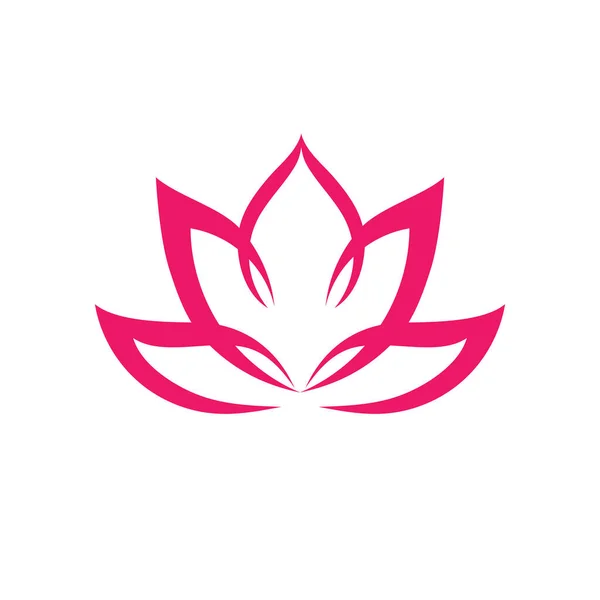 Lotus Vectoriel Beauté Logo Conception Fleurs Icône Modèle — Image vectorielle