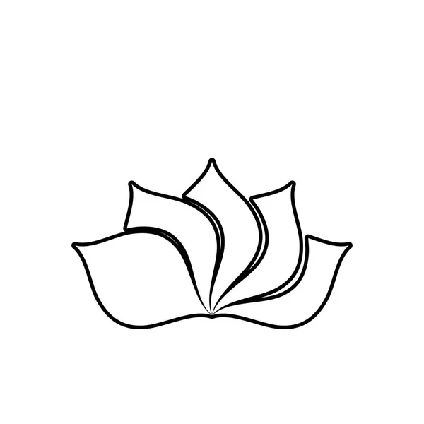 Kecantikan Vektor Bunga Teratai Desain Logo Ikon Templat - Stok Vektor