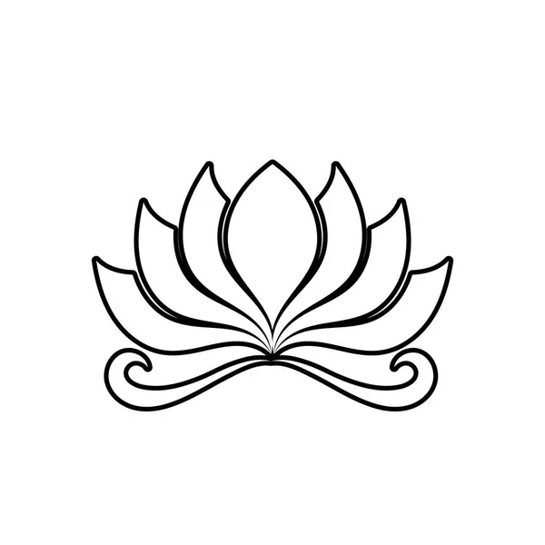 Beauty Vector Lotus Květiny Design Logo Šablony Ikona — Stockový vektor