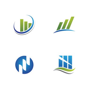  Finans Logosu şablon vektör tasarımı