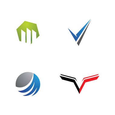  Finans Logosu şablon vektör tasarımı