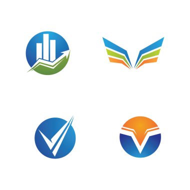  Finans Logosu şablon vektör tasarımı