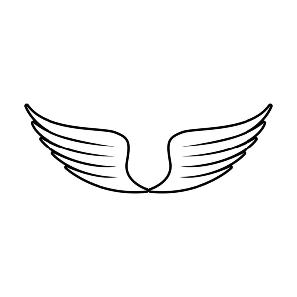 猎鹰翼标志模板矢量图解设计 — 图库矢量图片