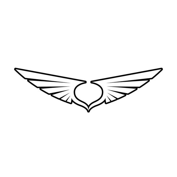 Falcon Aile Logo Modèle Vectoriel Illustration Design — Image vectorielle