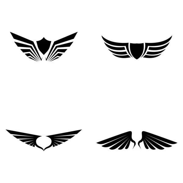 Falcon Aile Logo Modèle Vectoriel Illustration Design — Image vectorielle