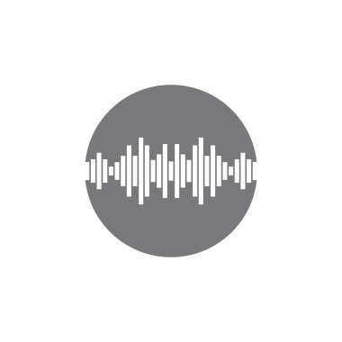 Ses dalgaları vektör çizim şablonu