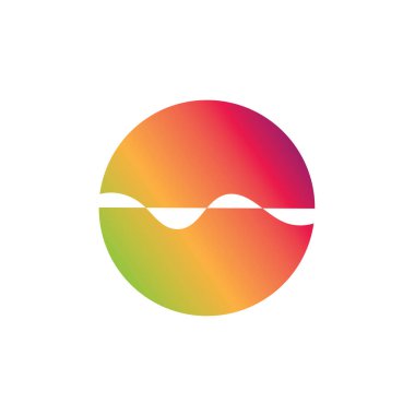 Ses dalgaları vektör çizim şablonu