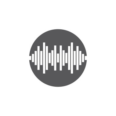 Ses dalgaları vektör çizim şablonu