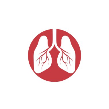 Akciğerler Bakım Logosu Tasarım Vektörü, Akciğerler Sağlık Tasarım Konsepti, Yaratıcı, Simge - Vektör