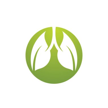 Akciğerler Bakım Logosu Tasarım Vektörü, Akciğerler Sağlık Tasarım Konsepti, Yaratıcı, Simge - Vektör