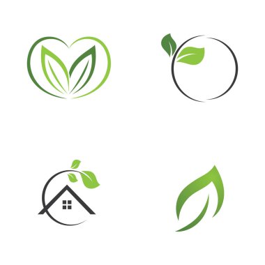 Yaprak Yeşil Doğa Ekoloji Element Vektörü