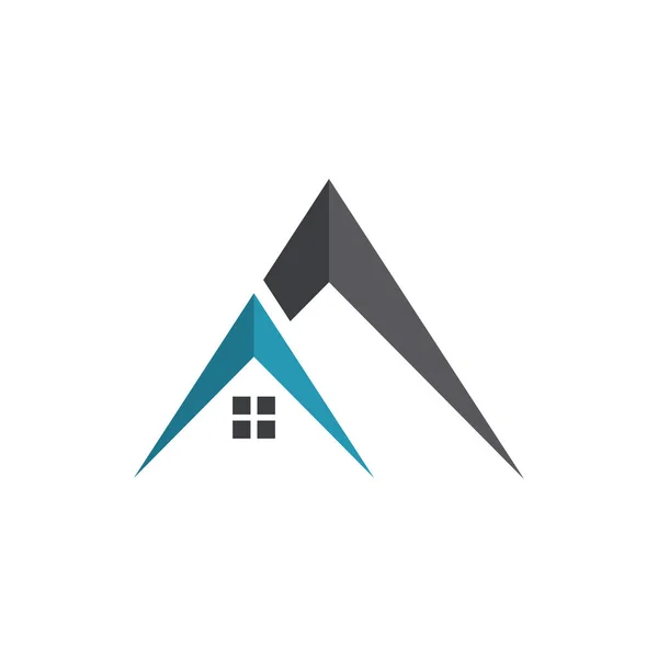 Logotipo Casa Propiedad Construcción Logotipo Diseño — Vector de stock