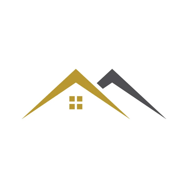 Logosu Emlak Nşaat Logosu Tasarımı — Stok Vektör