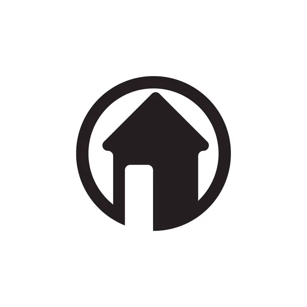 Accueil Logo Propriété Construction Logo Design — Image vectorielle
