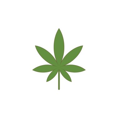 Esrar yaprağı sağlık doğa logo taşıyıcısı