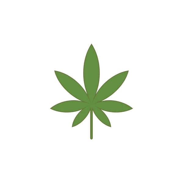 Cannabis List Zdraví Příroda Logo Vektor — Stockový vektor