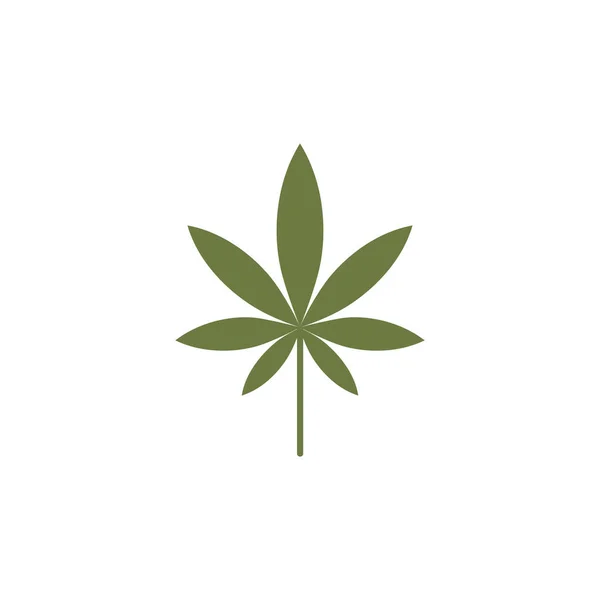 Cannabis Blatt Gesundheit Natur Logo Vektor — Stockvektor