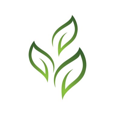 Yeşil ağaç yaprağı ekoloji doğa elementi vektörü logoları