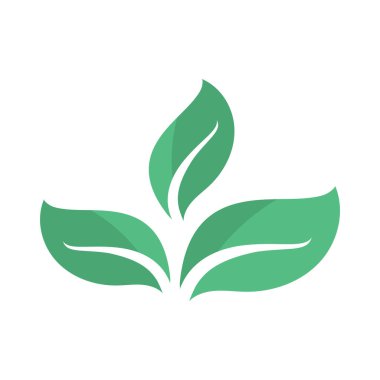 Yeşil ağaç yaprağı ekoloji doğa elementi vektörü logoları