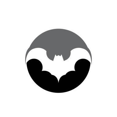 Yarasa vektör simgesi logo şablonu çizim tasarımı