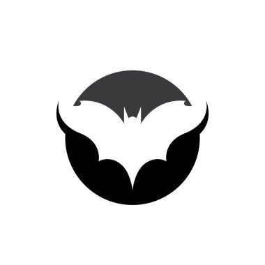 Yarasa vektör simgesi logo şablonu çizim tasarımı