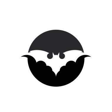 Yarasa vektör simgesi logo şablonu çizim tasarımı