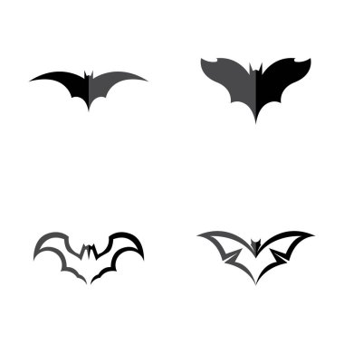 Yarasa vektör simgesi logo şablonu çizim tasarımı