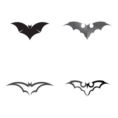 Yarasa vektör simgesi logo şablonu çizim tasarımı