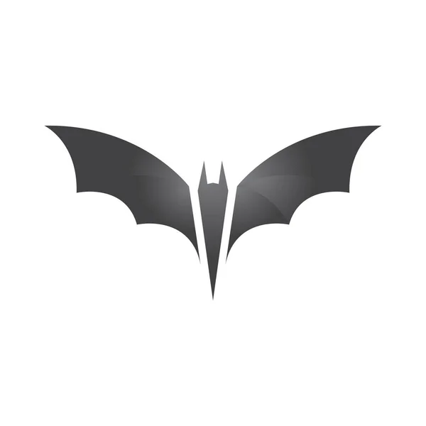 Bat Wektor Ikona Logo Szablon Ilustracja Projekt — Wektor stockowy