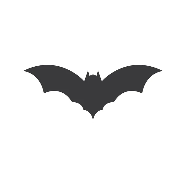 Bat Vetor Ícone Logotipo Modelo Ilustração Design —  Vetores de Stock