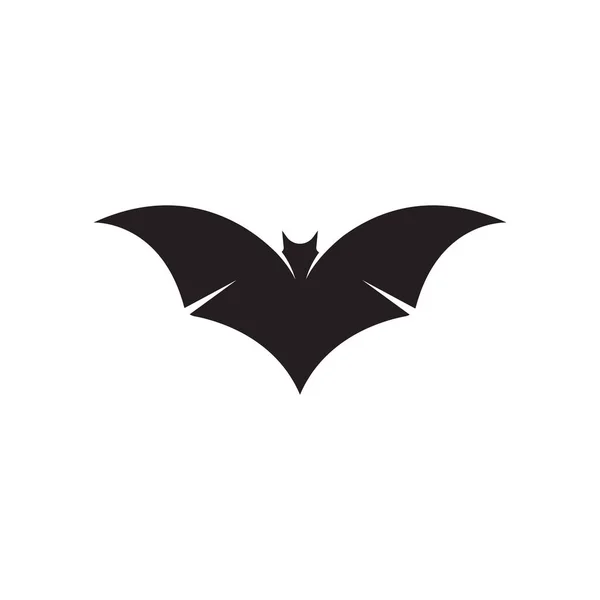 Bat Vetor Ícone Logotipo Modelo Ilustração Design — Vetor de Stock