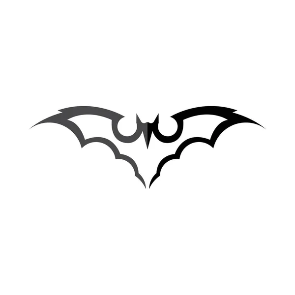 Bat Vetor Ícone Logotipo Modelo Ilustração Design — Vetor de Stock