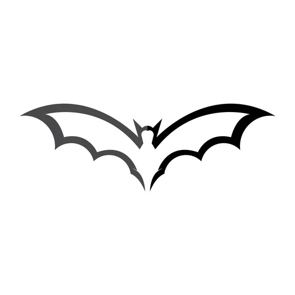 Bat Vektor Ikon Logotyp Mall Illustration Design — Stock vektor