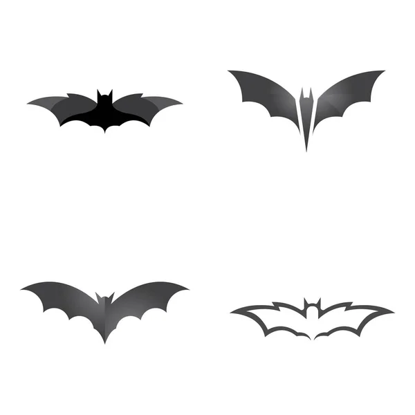 Bat Vektor Ikon Logotyp Mall Illustration Design — Stock vektor