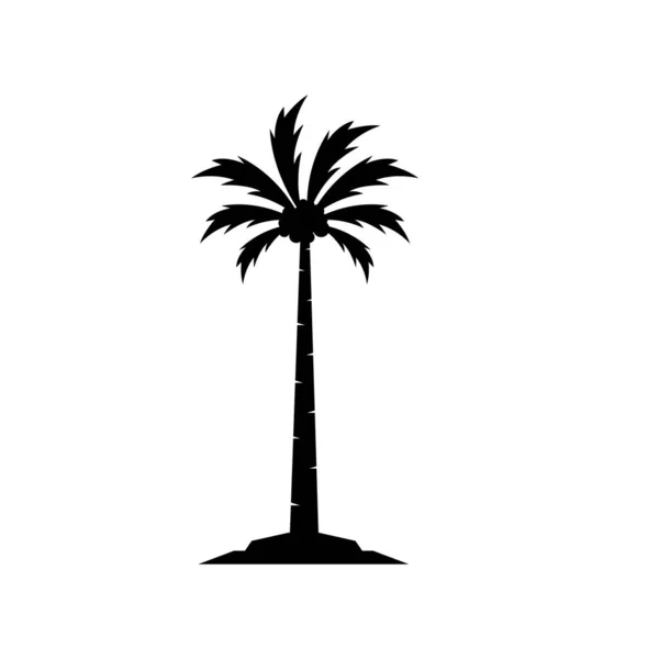 Modèle Logo Été Palmier Illustration Vectorielle — Image vectorielle