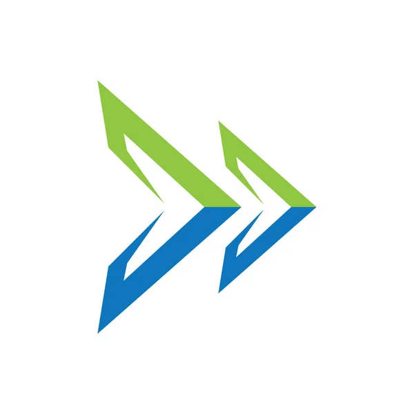 Pijl Sneller Logo Afbeeldingen Illustratie Ontwerp — Stockvector