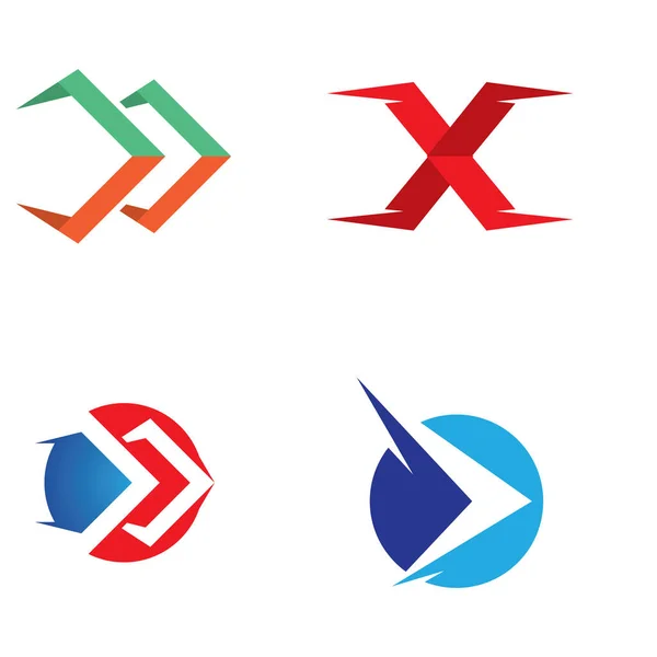 Arrow Faster Logo Images Illustration Design — Vettoriale Stock